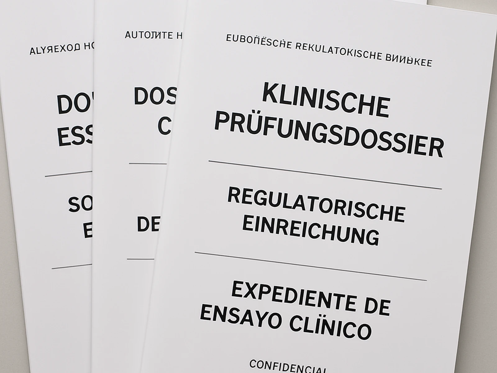 Clinical trial documentation package for EU regulatory submission across four member states.